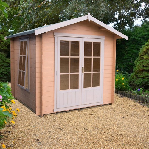 Barnsdale log cabin - log,