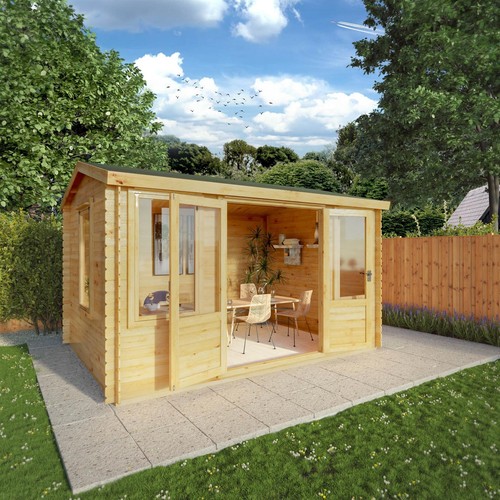 Wooden log cabin - log,